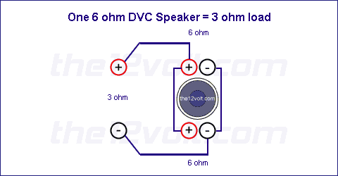 Subwoofer Wiring Diagrams for One 6 Ohm Dual Voice Coil