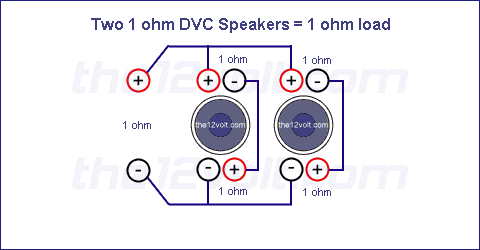 Two 1 ohm DVC Speakers = 1 ohm load