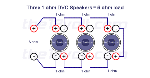 Subwoofer Wiring Diagrams For Three 1 Ohm Dual Voice Coil Speakers