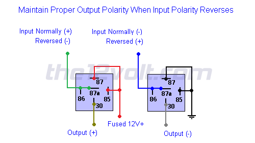 Seeking Relay for Automatic Polarity Reversal -- posted image.