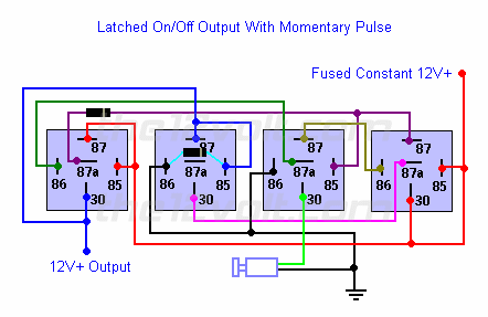 seat heaters/momentary , latching circuit -- posted image.