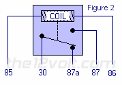 Single Pole Double Throw (SPDT) Relay - Coil NOT Energized 
