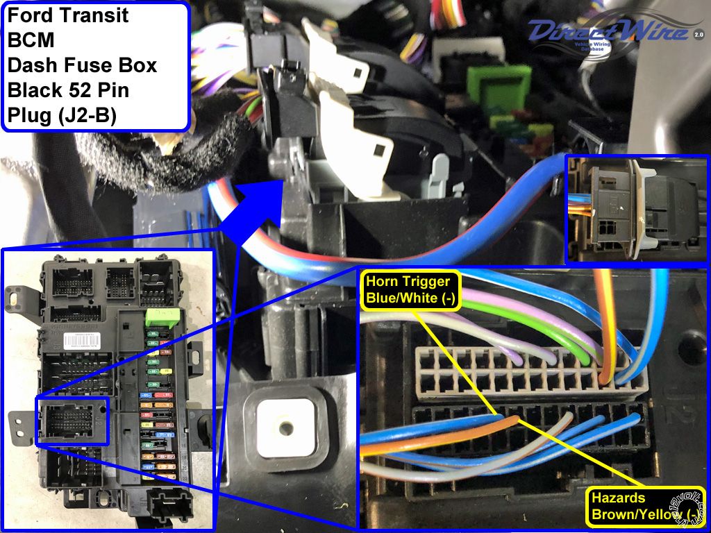 2023 Ford Transit, Horn Wire Color -- posted image.