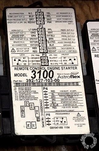 Astrostart Module Replacement Programing -- posted image.