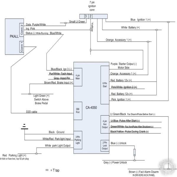 Code Alarm CA-4050 Remote Start in a 07 Honda Civic -- posted image.