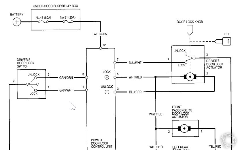 1997 Honda Civic, Compustar CM7000 Keyless Entry -- posted image.