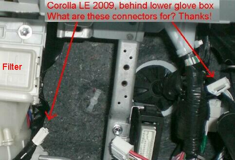 toyota corolla 2009 connectors/wiring -- posted image.