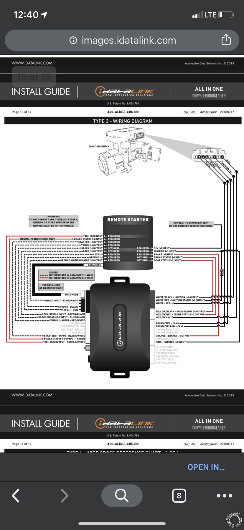 2008 Jeep Wrangler Unlimited, CT-4211TW Remote Start -- posted image.