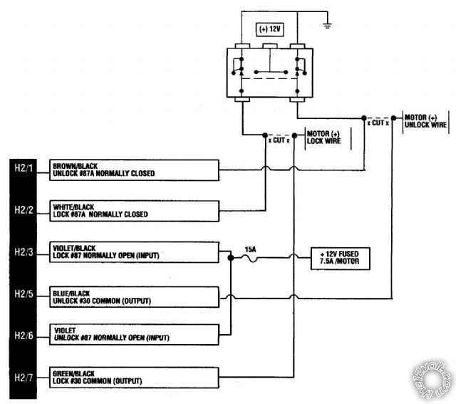Viper 211HV, Add Toyota OEM Door Switch -- posted image.