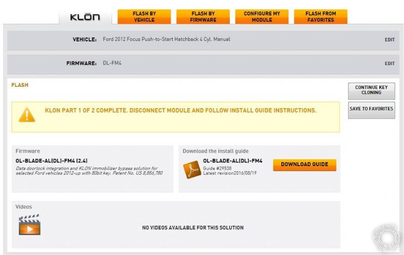 2012 Ford Focus, Excalibur Alarm Programming? -- posted image.