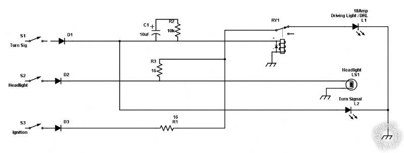 DRLs, Driving Lights & Turn signals -- posted image.