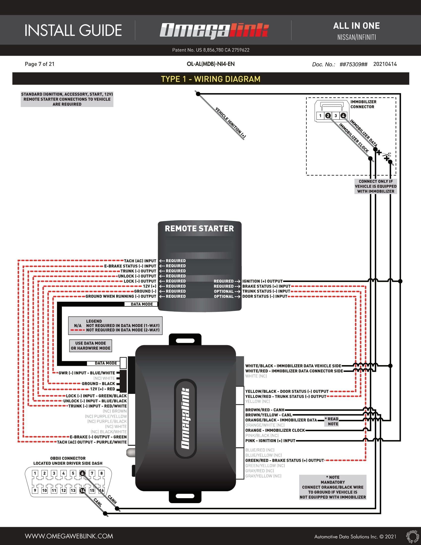 Viper 5706V With Omegalink Bypass Module, 2007 Nissan Titan -- posted image.