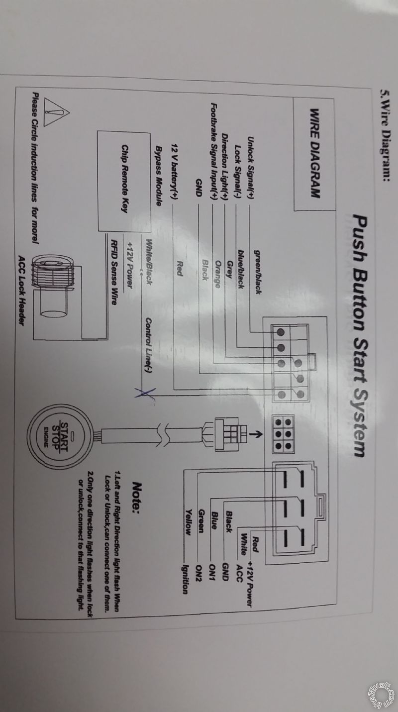 Push Button Start, Reverse Polarity Lock Actuator -- posted image.
