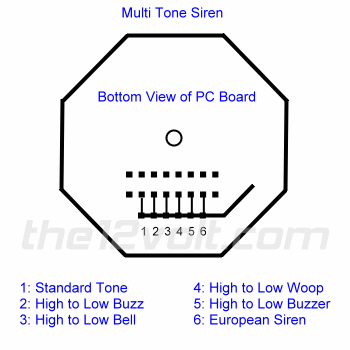 how to get single tone siren? -- posted image.