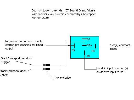 remote start for 2007 suzuki grand vitara -- posted image.