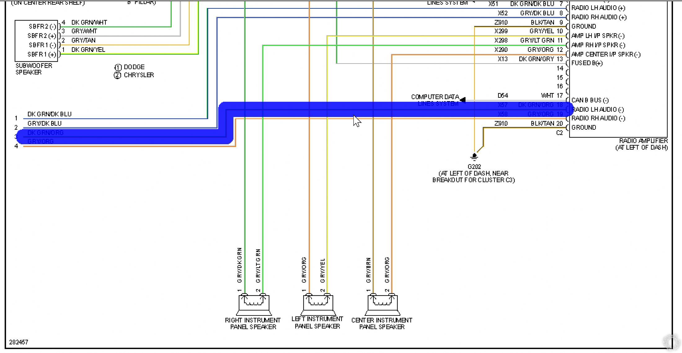 2008 Dodge Charger RT Radio Wiring Diagram -- posted image.