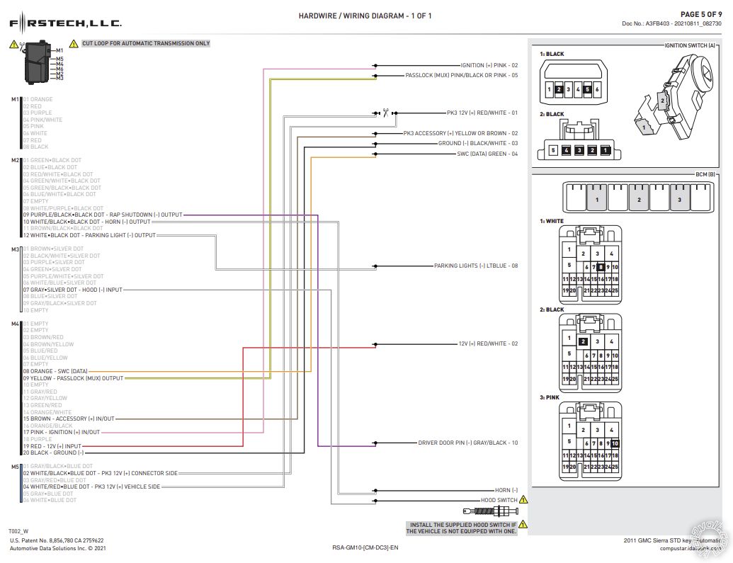 Compustar FT-DC3, 2011 GMC Sierra, RAP Disabled If Remote Started? - Last Post -- posted image.