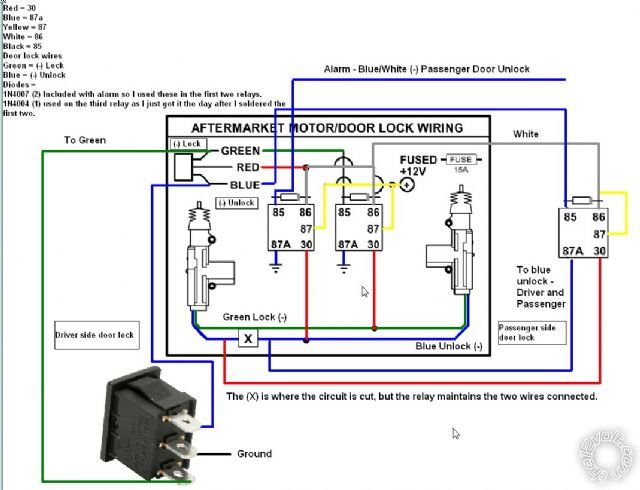 adding a switch to aftermarket door locks - Page 6 -- posted image.