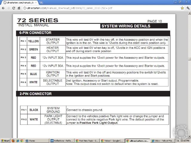 2005 xterra with ultra start remote start - Last Post -- posted image.