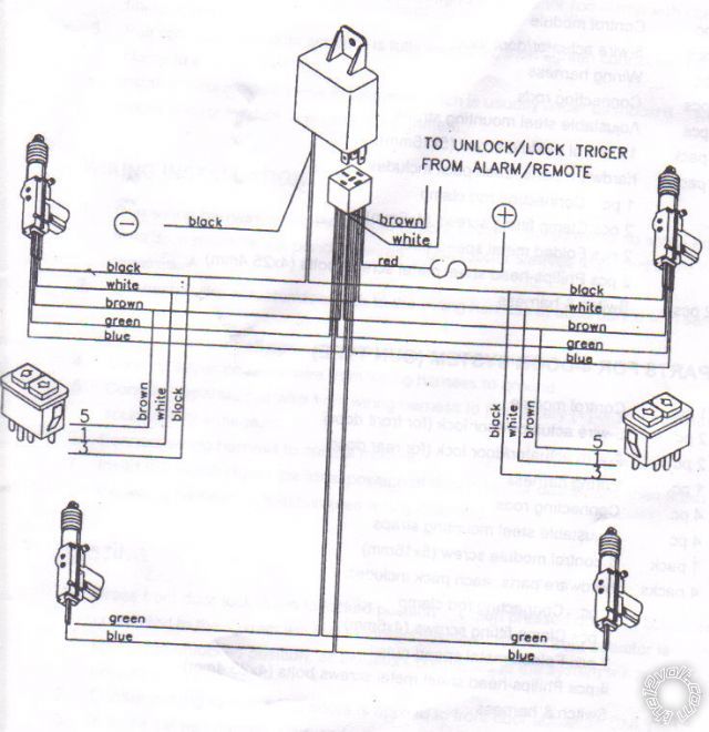 Car Alarm Wiring Diagram Generic