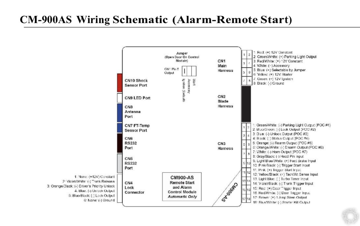 2005 Dodge Ram 2500, CM900AS Remote Start -- posted image.