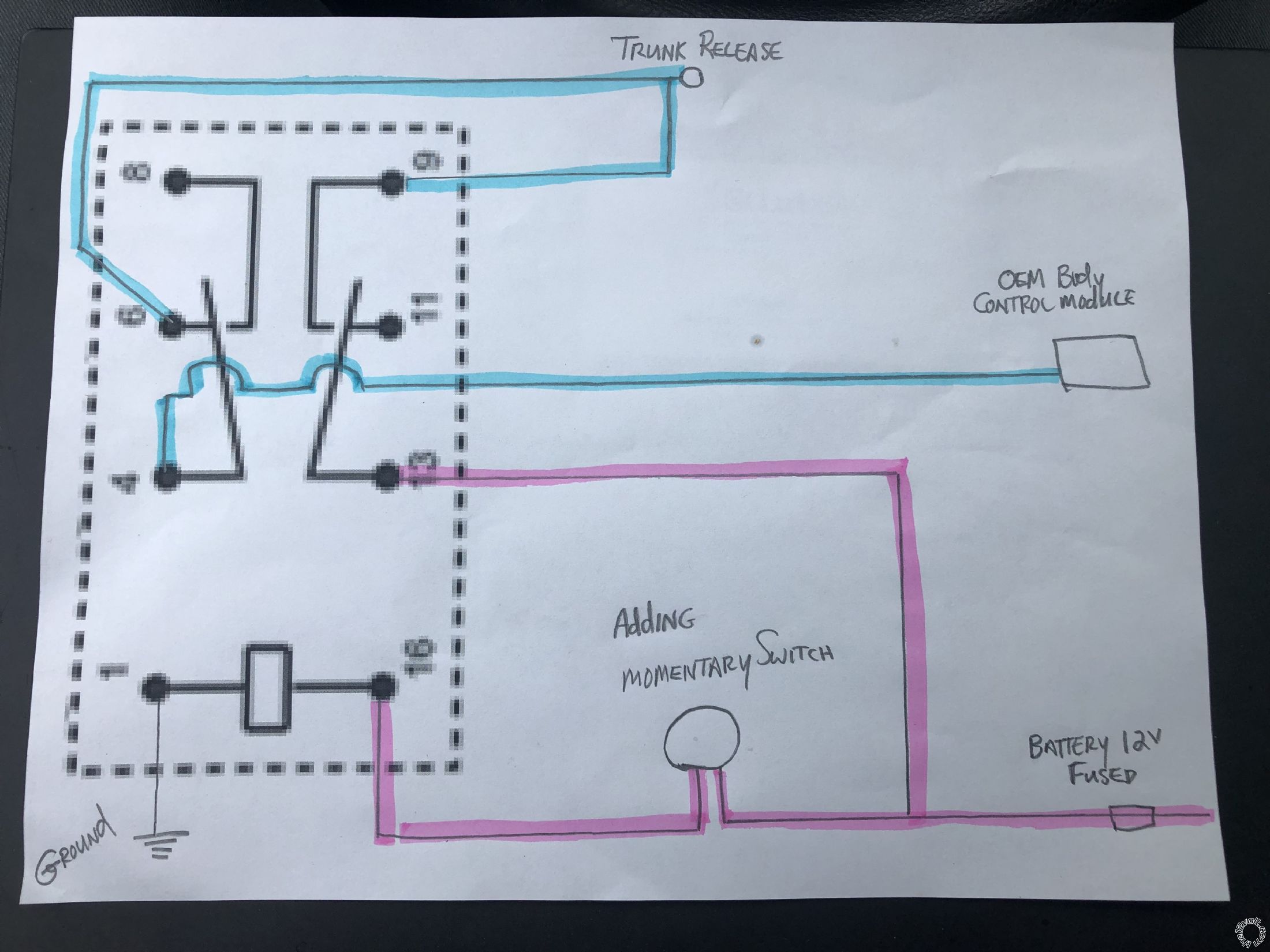 Adding A Trunk Release Button, 2009 Ford Focus. This Look Okay? - Last Post -- posted image.