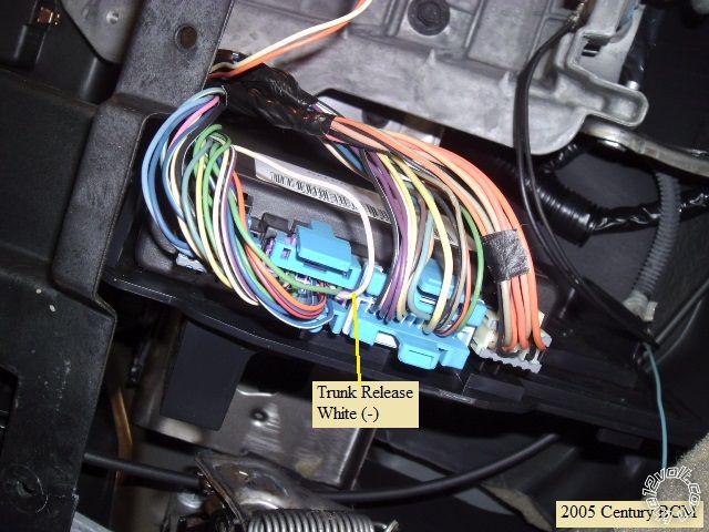 2000-2005 Buick Century Remote Start Pictorial -- posted image.