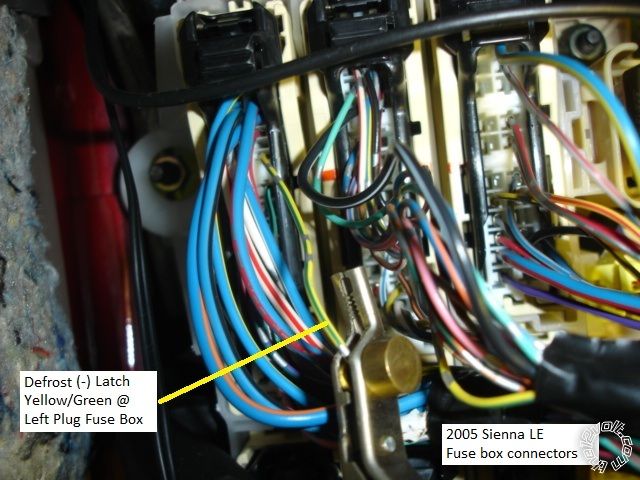 2005 Toyota Sienna Remote Start Pictorial -- posted image.