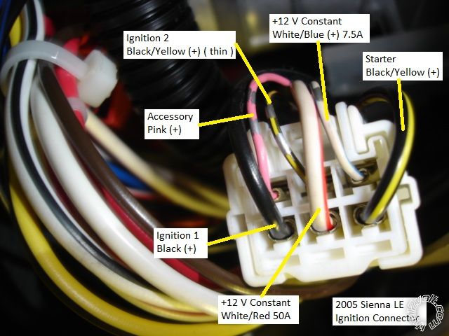 2005 Toyota Sienna Remote Start Pictorial -- posted image.