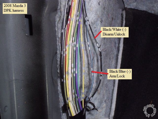 2007-2008 Mazda3 Remote Start Pictorial mazda remote starter wiring harness t 