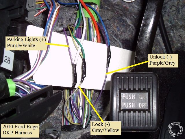 2009-2010 Ford Edge Remote Start Pictorial -- posted image.