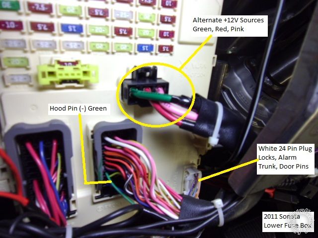 2011 Hyundai Sonata Remote Start w/Keyless Pictorial 2003 hyundai sonata radio wiring diagram 