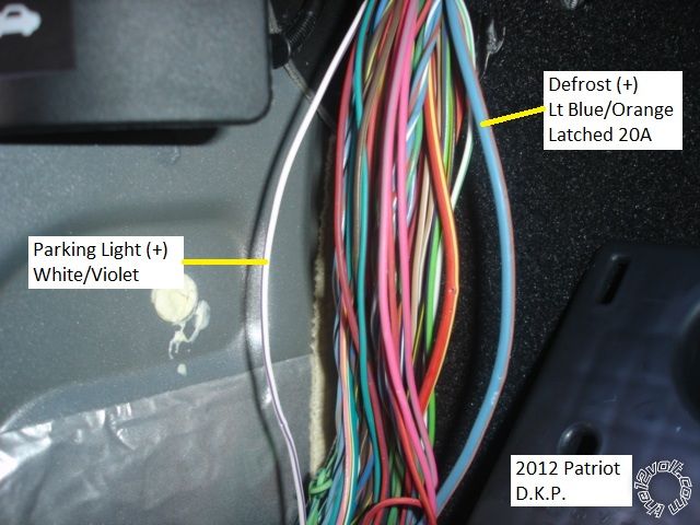 2007-2012 Jeep Patriot Remote Start Pictorial -- posted image.