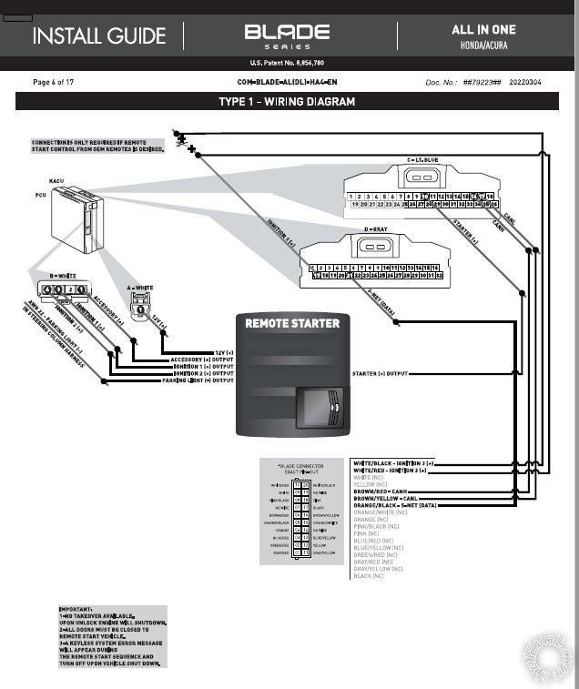 2012 Acura TL, PTS, Compustar 4900s Remote Start