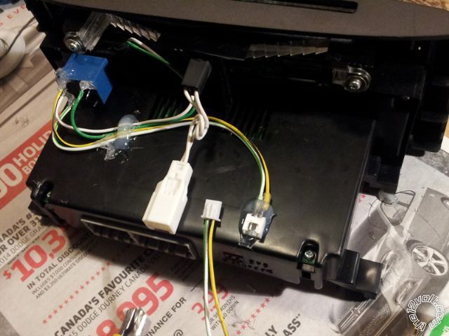 Connecting Aux to Climate Control Buttons Pictorial -- posted image.