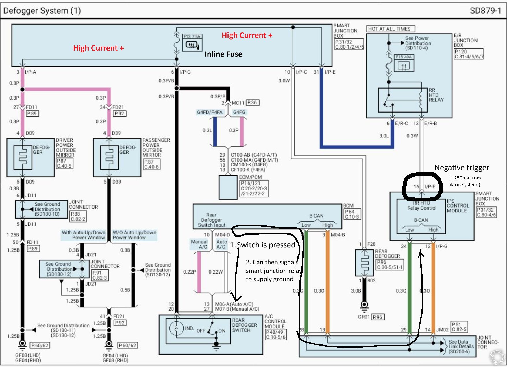 2019 Kia Soul, Rear Defrost Wiring -- posted image.