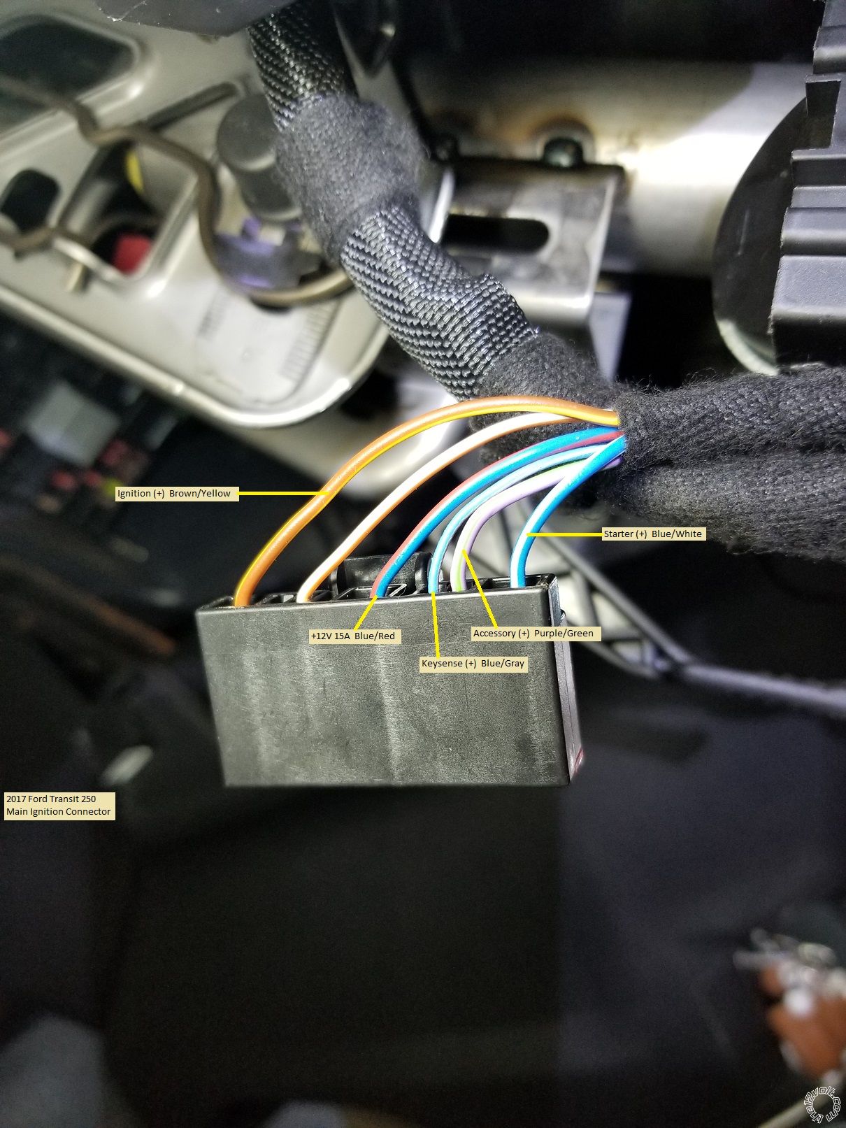 2015-2018 Ford Transit Remote Start Pictorial -- posted image.