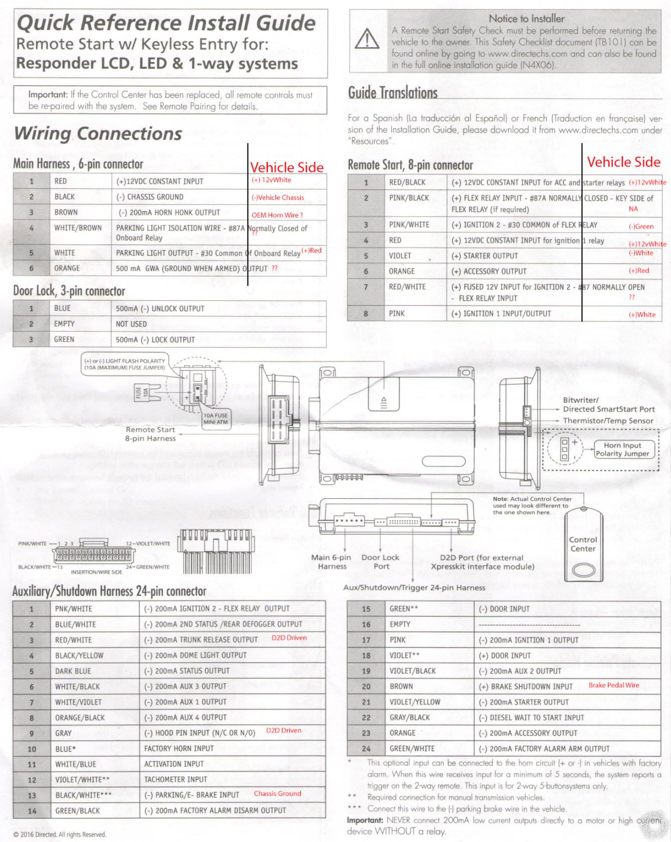 2015 Nissan Altima PTS, Viper 4806V 2-Way -- posted image.