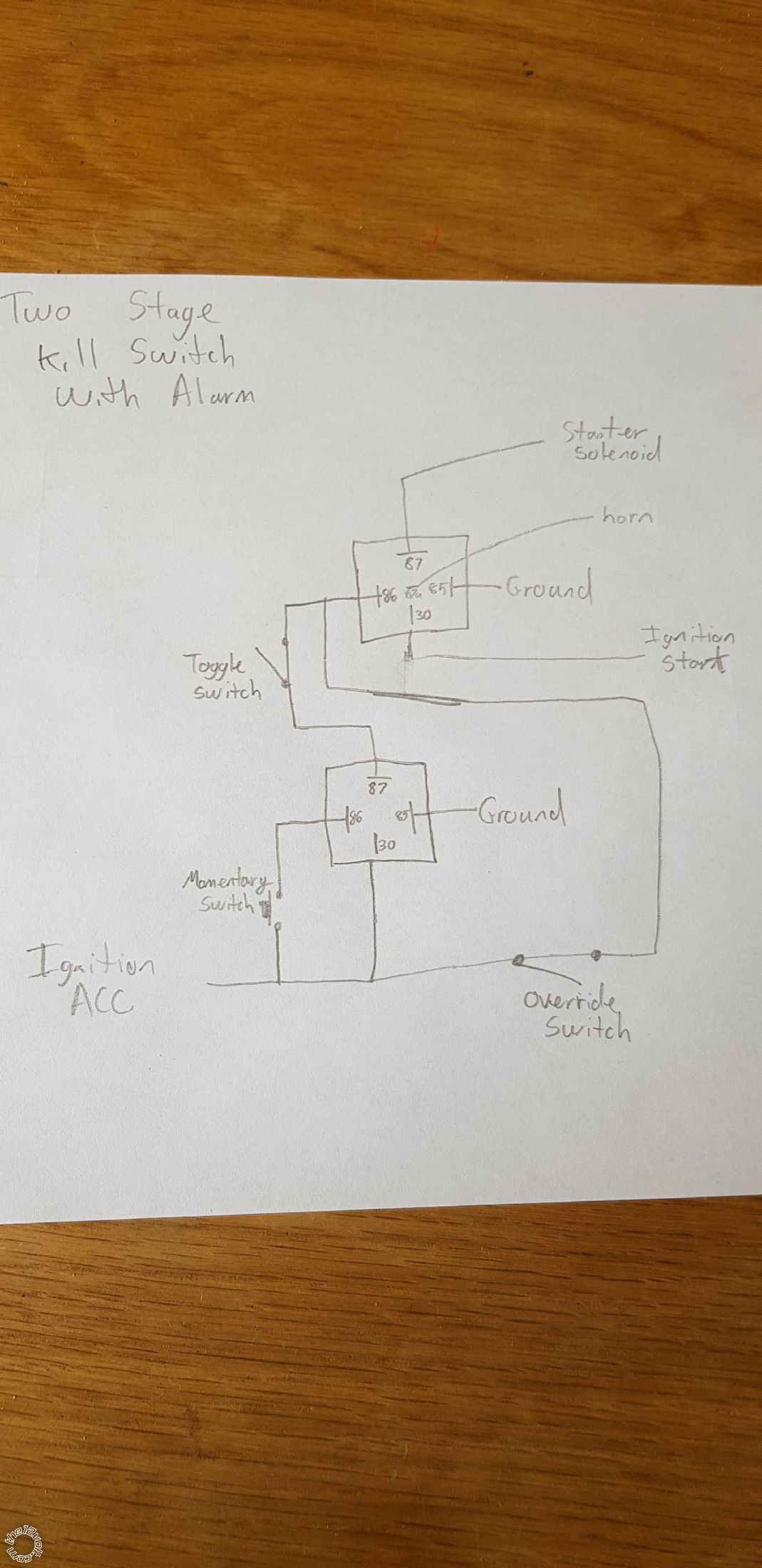 Two Stage Kill Switch with Horn Sounder - Last Post -- posted image.