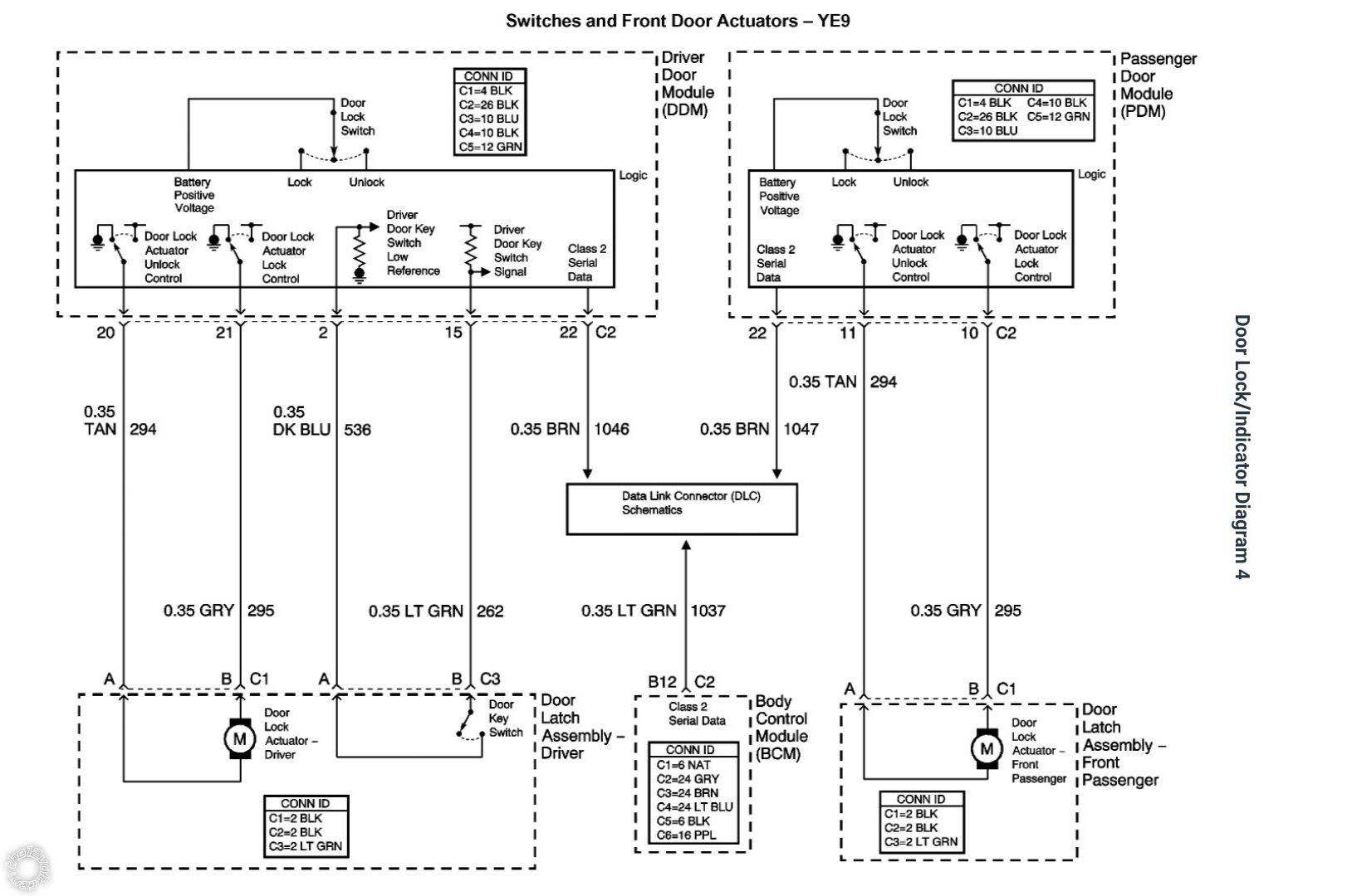 2004 Chevrolet Silverado, Manual to Auto Door Locks, Avital 5305L -- posted image.