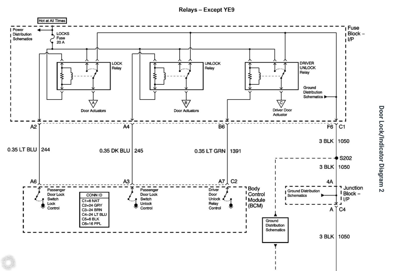 2004 Chevrolet Silverado, Manual to Auto Door Locks, Avital 5305L -- posted image.