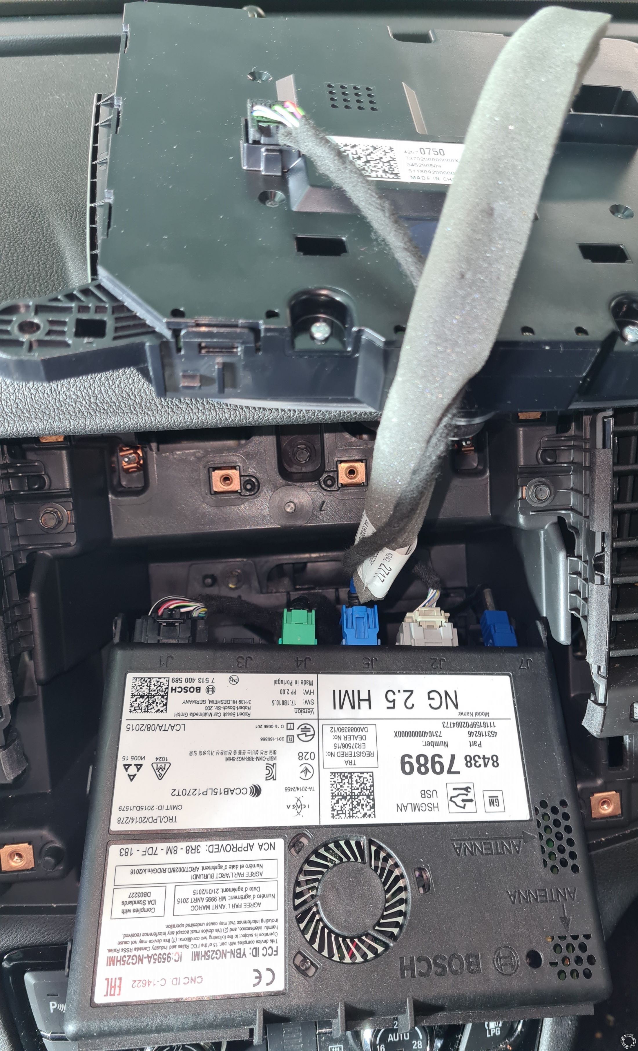 2018 Opel Mokka X Stereo Wiring -- posted image.