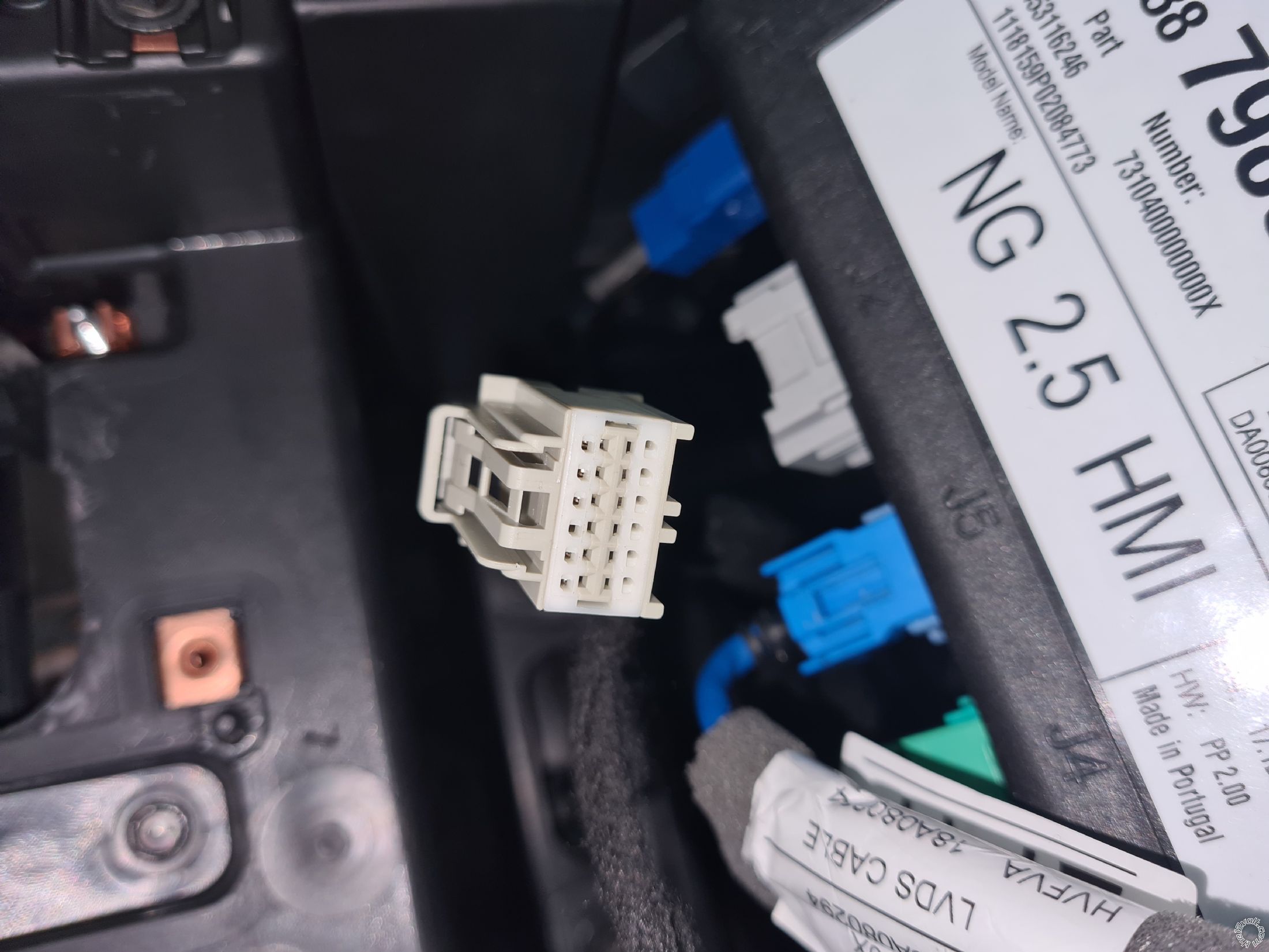 2018 Opel Mokka X Stereo Wiring -- posted image.