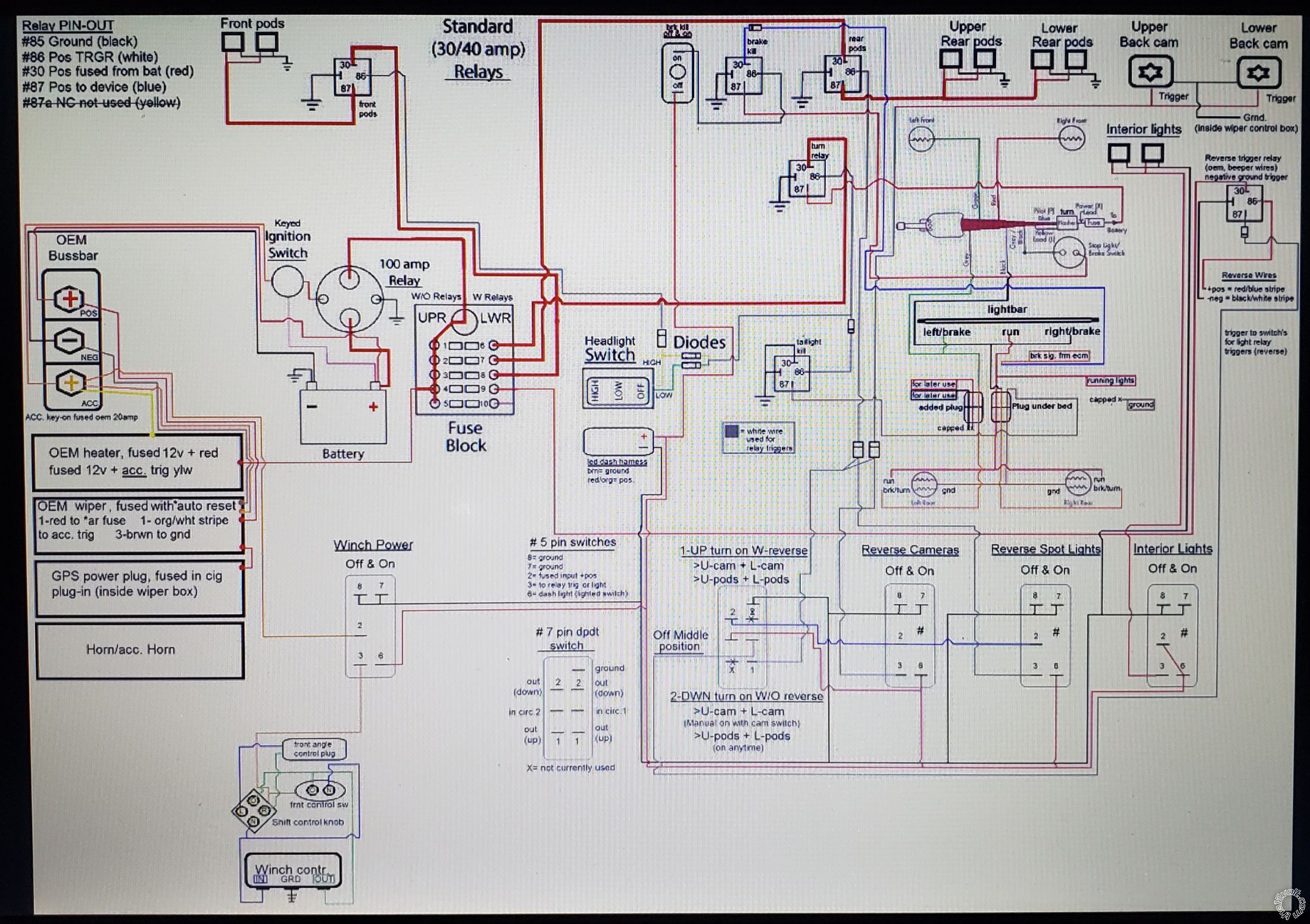 Additional Lighting And Switches With Diodes And DPDT Circuits -- posted image.