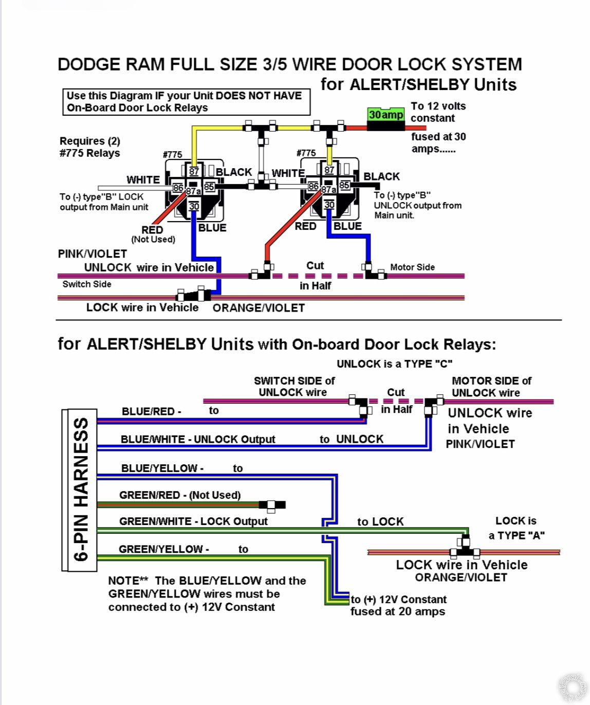 Boa 265B Remote Start Not Starting, 2001 Dodge Ram -- posted image.