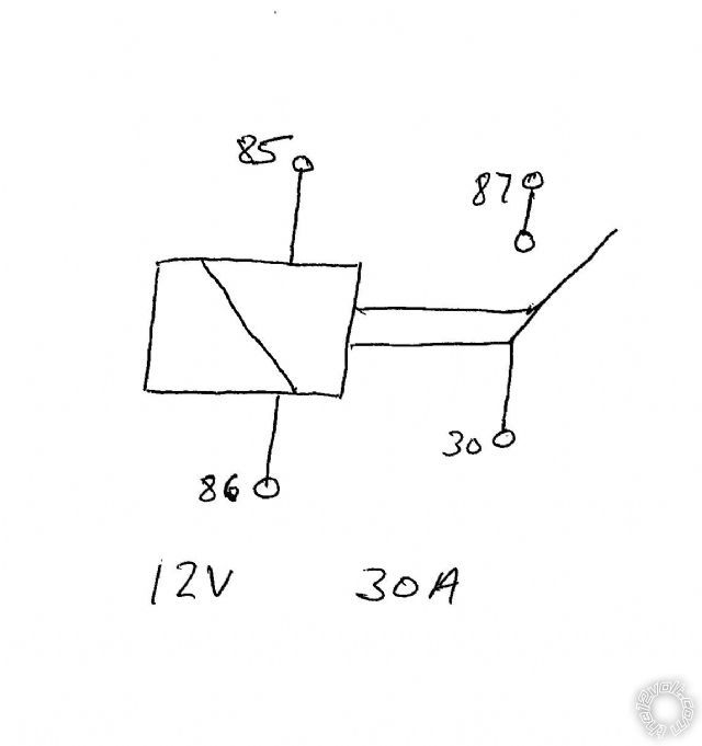 Clarification on 87a Terminal of Relay -- posted image.