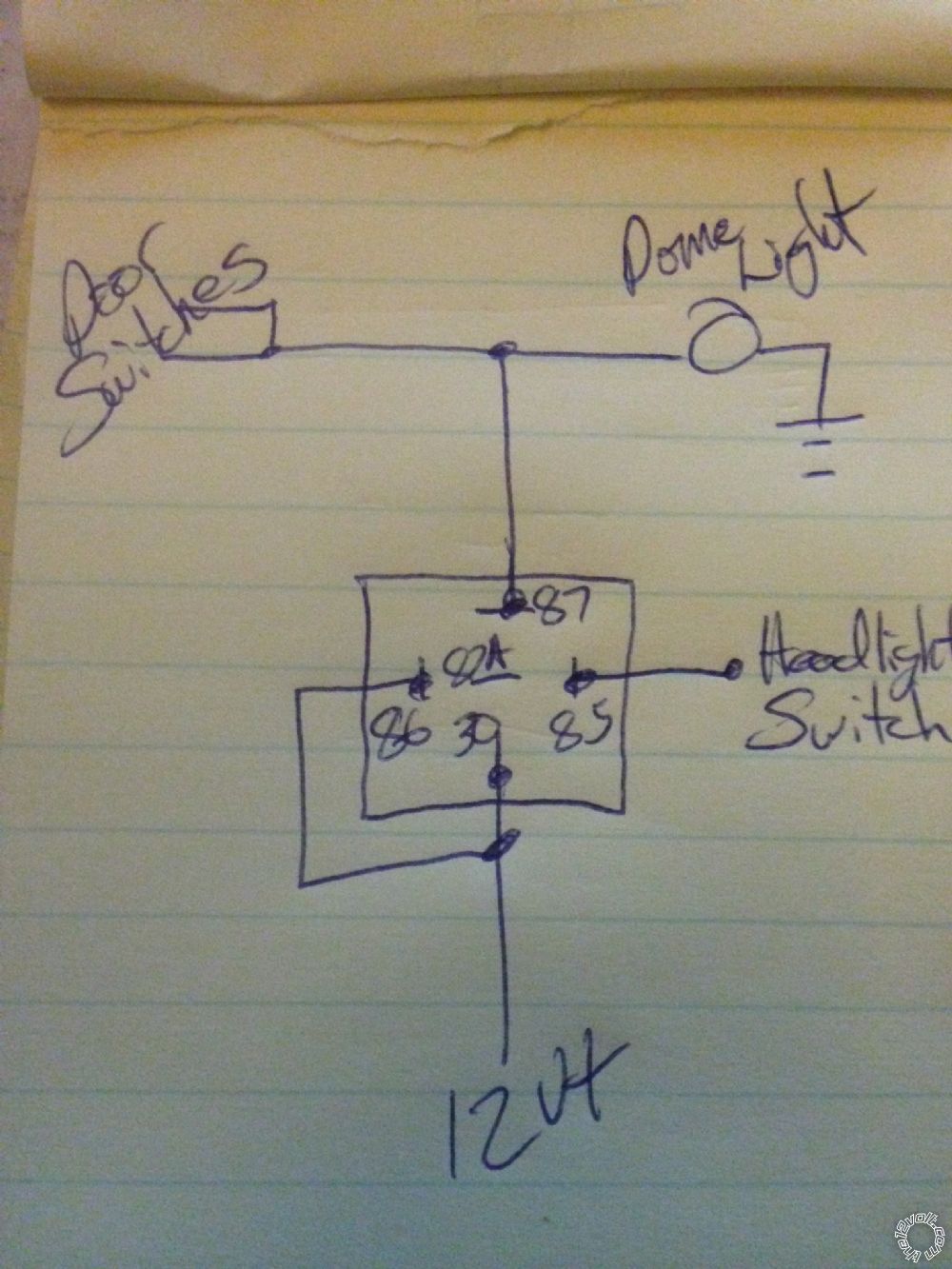 53 Ford F-100 Dome Light Circuit -- posted image.