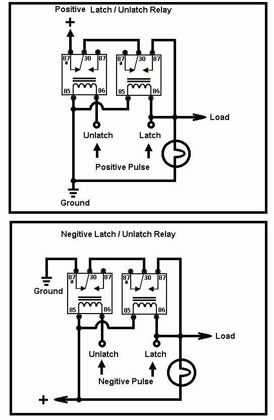 Latching Relay to Use a Momentary Button -- posted image.