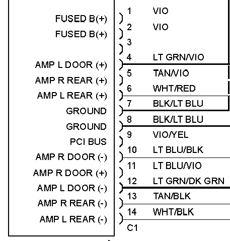 where is the factory amp, 2002 dakota -- posted image.