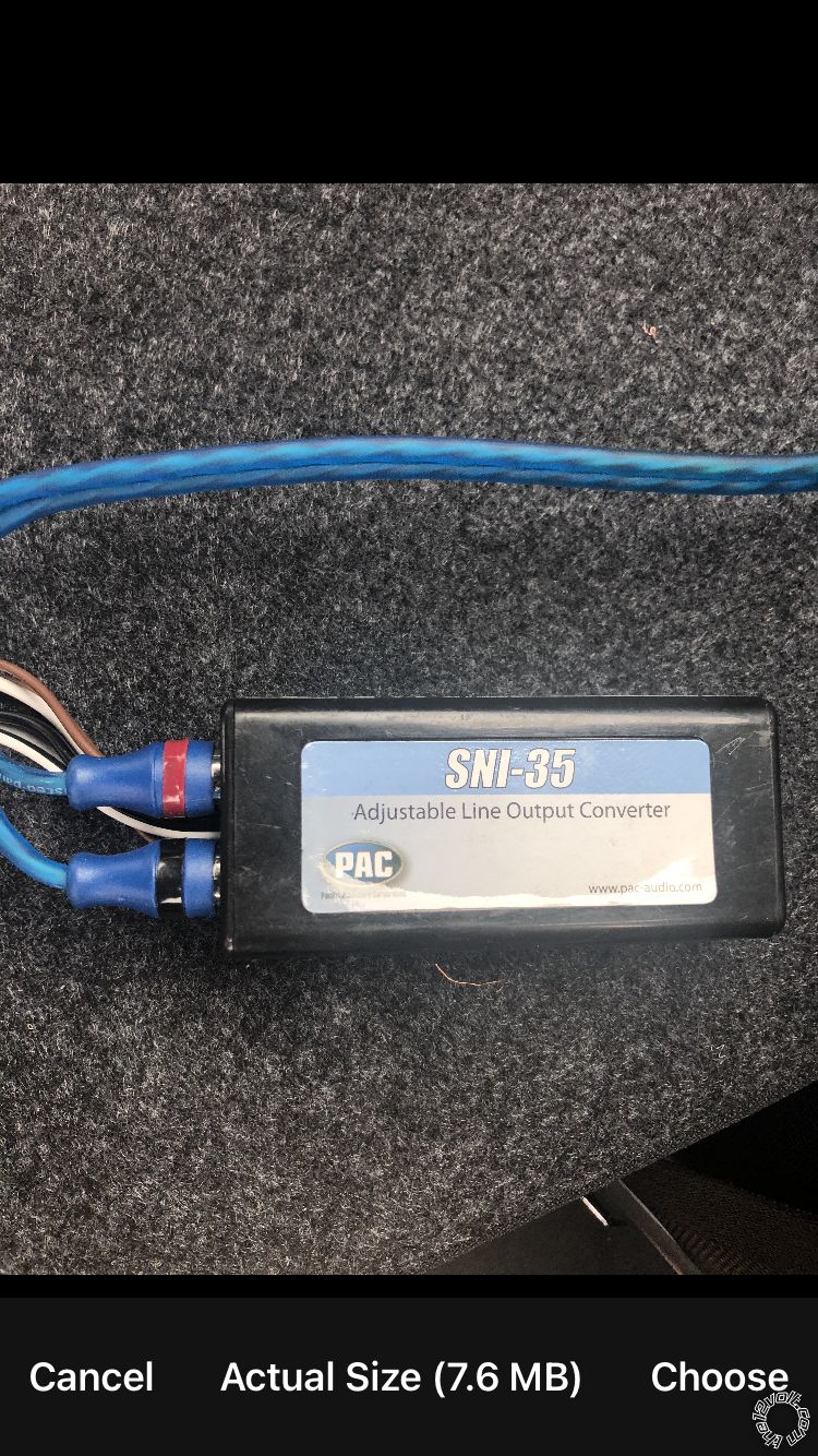 Where to Connect Output Converter for Subs, 2018 Nissan Sentra -- posted image.